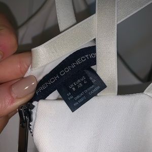 White a-line French connection dress